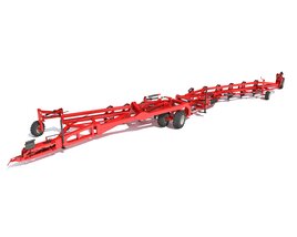 Semi-Mounted Foldable Tine Plough 3D-Modell