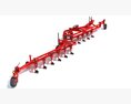 Semi-Mounted Foldable Tine Plough 3D 모델  side view