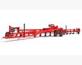 Semi-Mounted Foldable Tine Plough 3d model top view