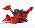 Sugar Cane Harvester 3D 모델  top view