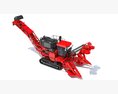 Sugar Cane Harvester 3D 모델  front view
