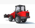 Telescopic Loader With Forklift Bucket 3d model