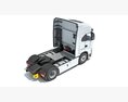 White Semi Truck Unit 3D模型