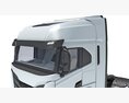 White Semi Truck Unit 3D 모델 