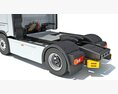 White Semi Truck Unit 3D модель dashboard