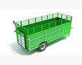 Animal Transporter Farm Trailer Modelo 3D