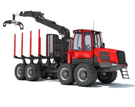 Forestry Forwarder 3Dモデル