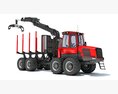 Forestry Forwarder 3D модель top view