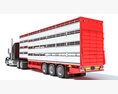 Heavy-Duty Animal Transporter Truck 3d model