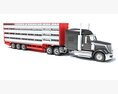 Heavy-Duty Animal Transporter Truck 3D 모델 