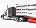 Heavy-Duty Animal Transporter Truck 3d model dashboard