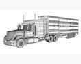 Heavy-Duty Animal Transporter Truck Modelo 3D