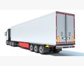 Modern Semi-Truck With Reefer Trailer 3Dモデル
