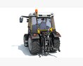Rigitrac Farm Tractor Modelo 3D vista lateral