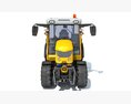 Rigitrac Farm Tractor Modello 3D vista frontale