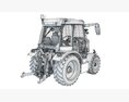 Rigitrac Farm Tractor Modelo 3d