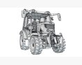 Rigitrac Farm Tractor Modelo 3D