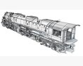 Steam Locomotive Big Boy Train 3D модель