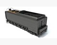 Steam Train Coal Tender Car 3D 모델 