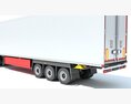 Truck With Refrigerated Cargo Trailer 3Dモデル