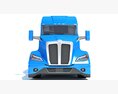 Aero Sleeper Truck With Tipper Trailer 3D 모델  front view