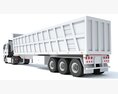 Cab-over Truck With Tipper Trailer 3Dモデル
