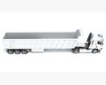 Cab-over Truck With Tipper Trailer Modelo 3d