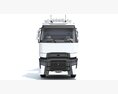 Cab-over Truck With Tipper Trailer 3D-Modell Vorderansicht