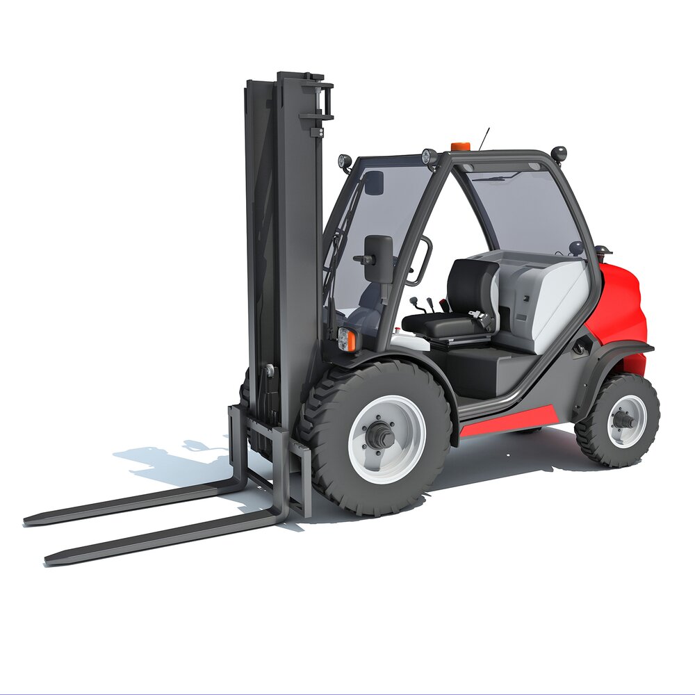 Forklift Industrial Lift Truck 3D模型
