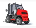Forklift Industrial Lift Truck 3D 모델  side view