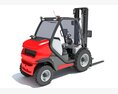 Forklift Industrial Lift Truck Modello 3D