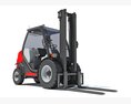 Forklift Industrial Lift Truck 3D 모델  front view