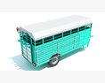 Single-Axle Farm Animal Carrier Modello 3D