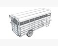 Single-Axle Farm Animal Carrier 3Dモデル dashboard