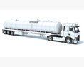 Truck With Fuel Tank Semitrailer 3D-Modell