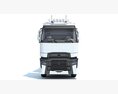 Truck With Fuel Tank Semitrailer 3D-Modell Vorderansicht