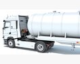 Truck With Fuel Tank Semitrailer Modelo 3d dashboard
