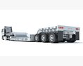 Truck With Lowbed Trailer 3D-Modell
