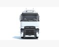 Truck With Lowbed Trailer 3D 모델  front view