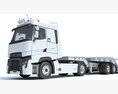 Truck With Lowbed Trailer Modelo 3d