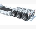 Truck With Lowbed Trailer Modello 3D