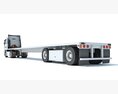 Two Axle Truck With Flatbed Trailer 3D-Modell