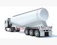 Two Axle Truck With Tank Trailer 3Dモデル