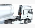 Two Axle Truck With Tank Trailer 3D 모델  seats