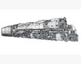 Union Pacific Big Boy Steam Locomotive 4014 3D модель