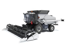Agricultural Combine For Grain Harvesting 3Dモデル