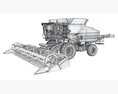 Agricultural Combine For Grain Harvesting 3D-Modell