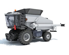 Agricultural Harvester For Crop Collection 3D-Modell