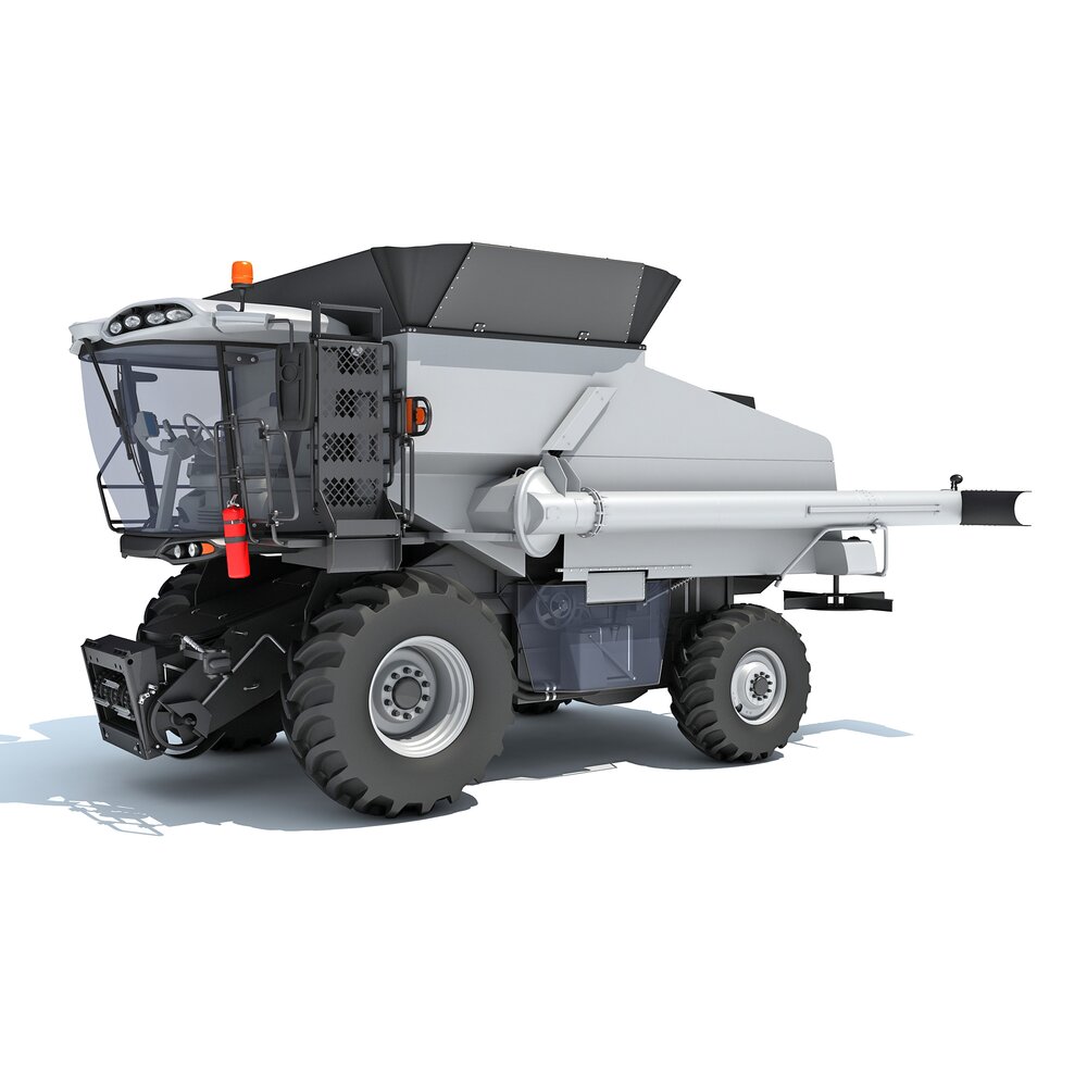 Agricultural Harvester For Crop Collection 3D模型