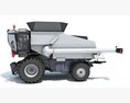 Agricultural Harvester For Crop Collection Modelo 3d vista traseira